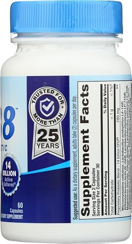 Miniatura 4 de Nutrition Now PB 8 Pro-Biotic Acidophilus For Life - sin gluten - 60 Cápsulas