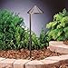 Kichler 15815AZT27 Side Mount 4W 2700K Design Pro LED 12V Path & Spread Landscape Fixture, Textured Architectural Bronze Finish