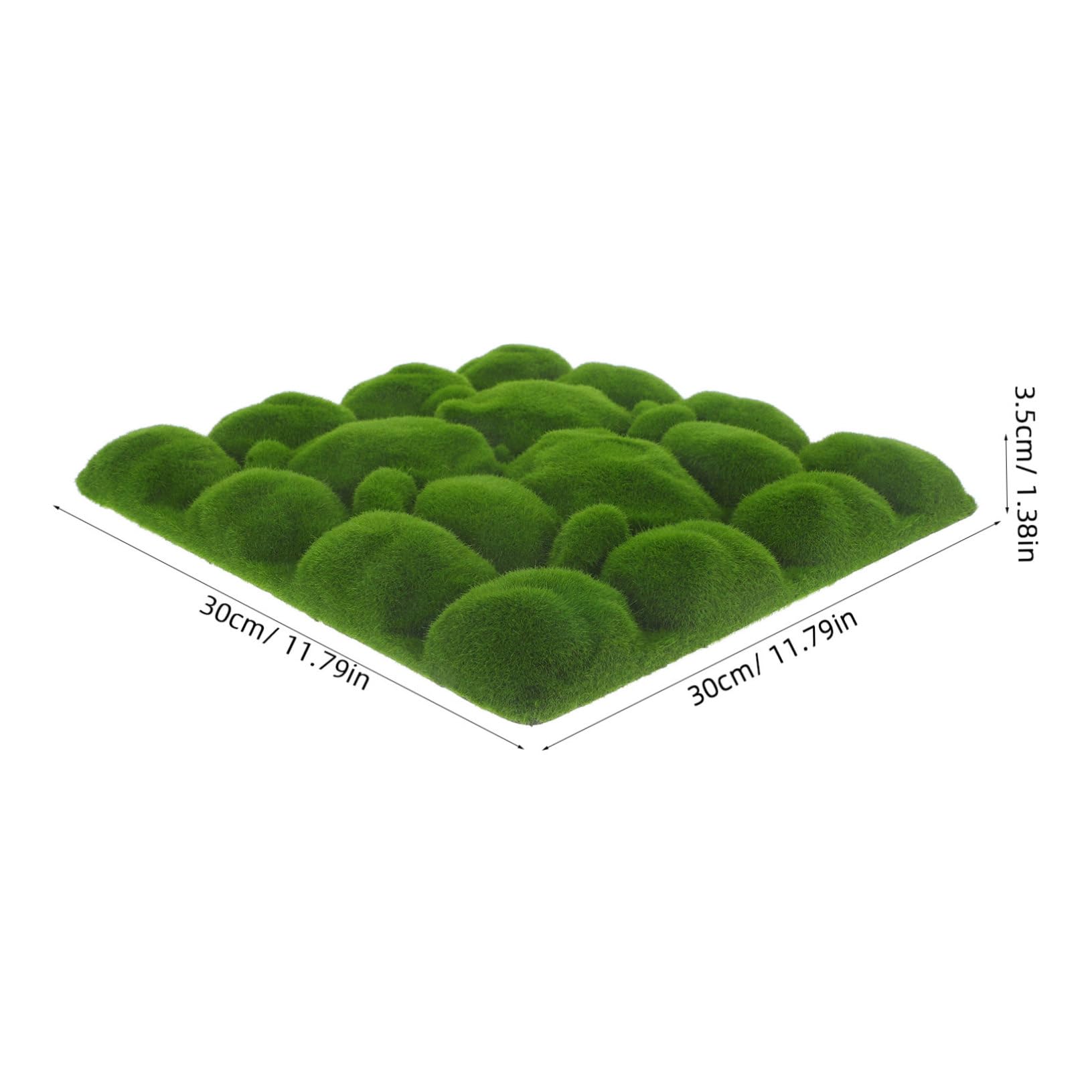 Muschio Artificiale Verde 2 Pezzi per Decorazioni Fai-da-te in Giardino e Pareti, Materiale in Schiuma Epe Tessuto e Cotone per Paesaggio Micro e Decorazione Cortile