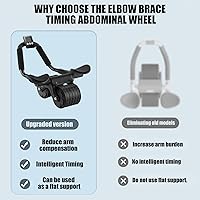 Vista 7 de Uota Rueda Abdominal de Rebote Automático con Soporte para Codo, Rodillo Abdominal para Máquina de Ejercicio Abdominal, Equipo de Entrenamiento