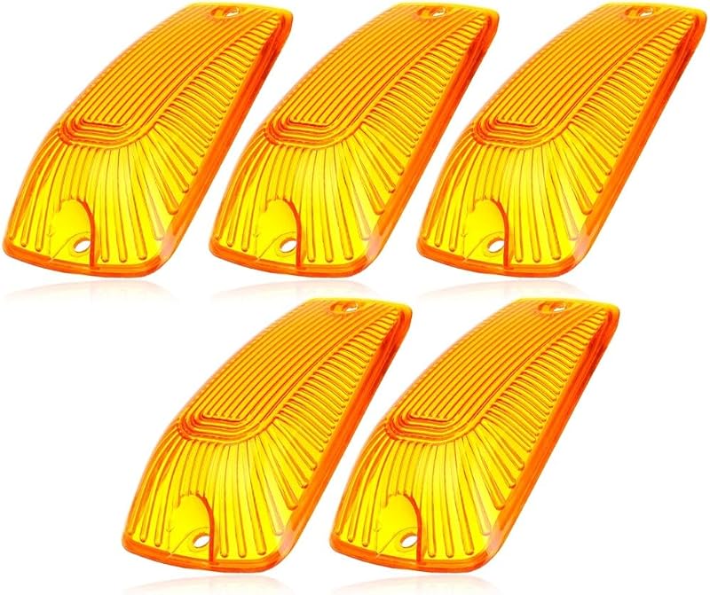 Luzes LED âmbar de marcador de teto para cabine cciyu para Ford F250 F350 F450 – Kit com 5