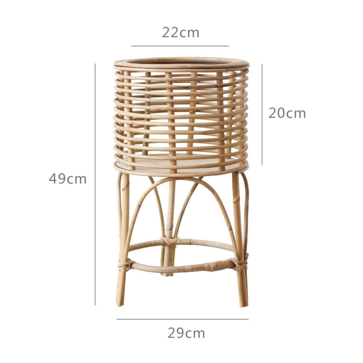 Amazon.co.jp: [GZGZ] フラワースタンドラタン家具 おしゃれ 植物