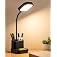 WEIRD WOLF Rechargeable LED Study Table Lamp for Study & Office | 3 Color Modes & 3-Level Touch Brightness | Dual Lithium Bat