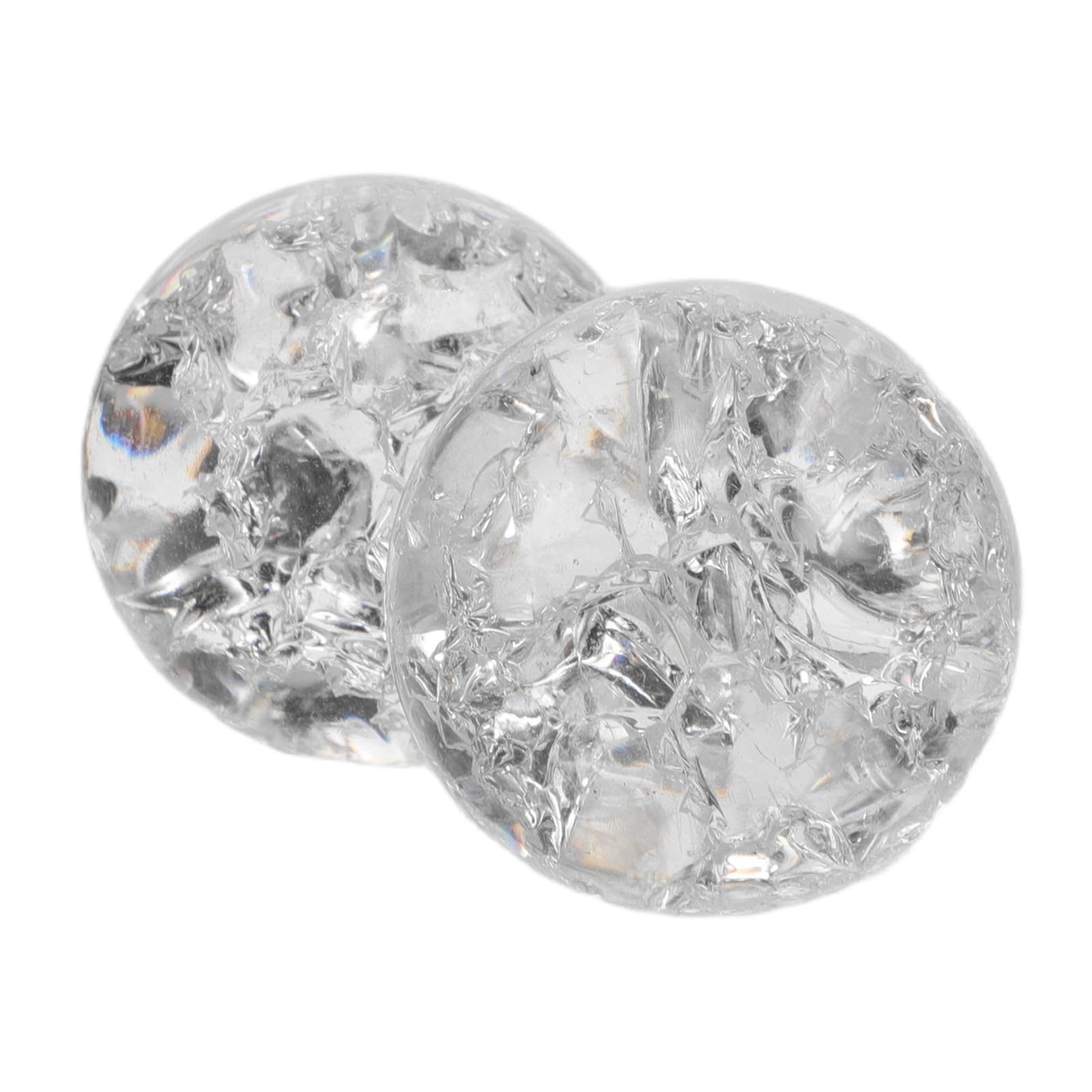 Kristallkugel 2 Stück 3cm Glaskugeln Dekorative Kugeln für Wasserfontänen Ornament und Büro Inklusive Kleiner Glas Skulpturen