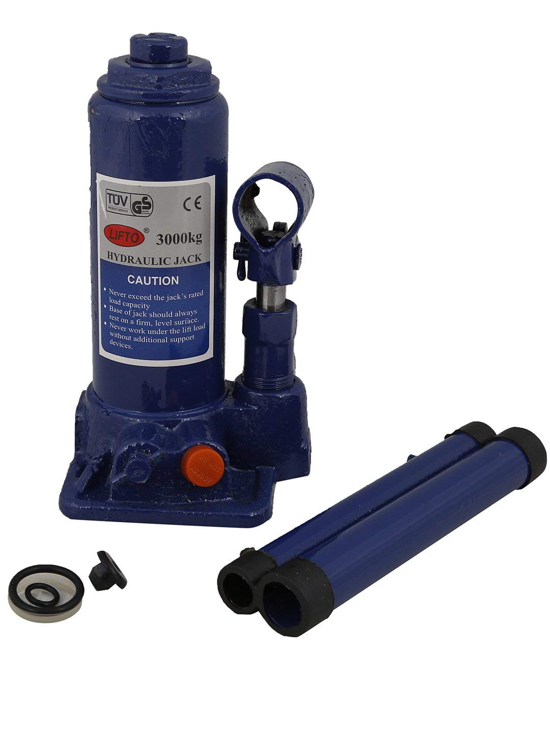 Zemic 3 Ton Car Hydraulic Jack Universal for All Cars Heavy Quality