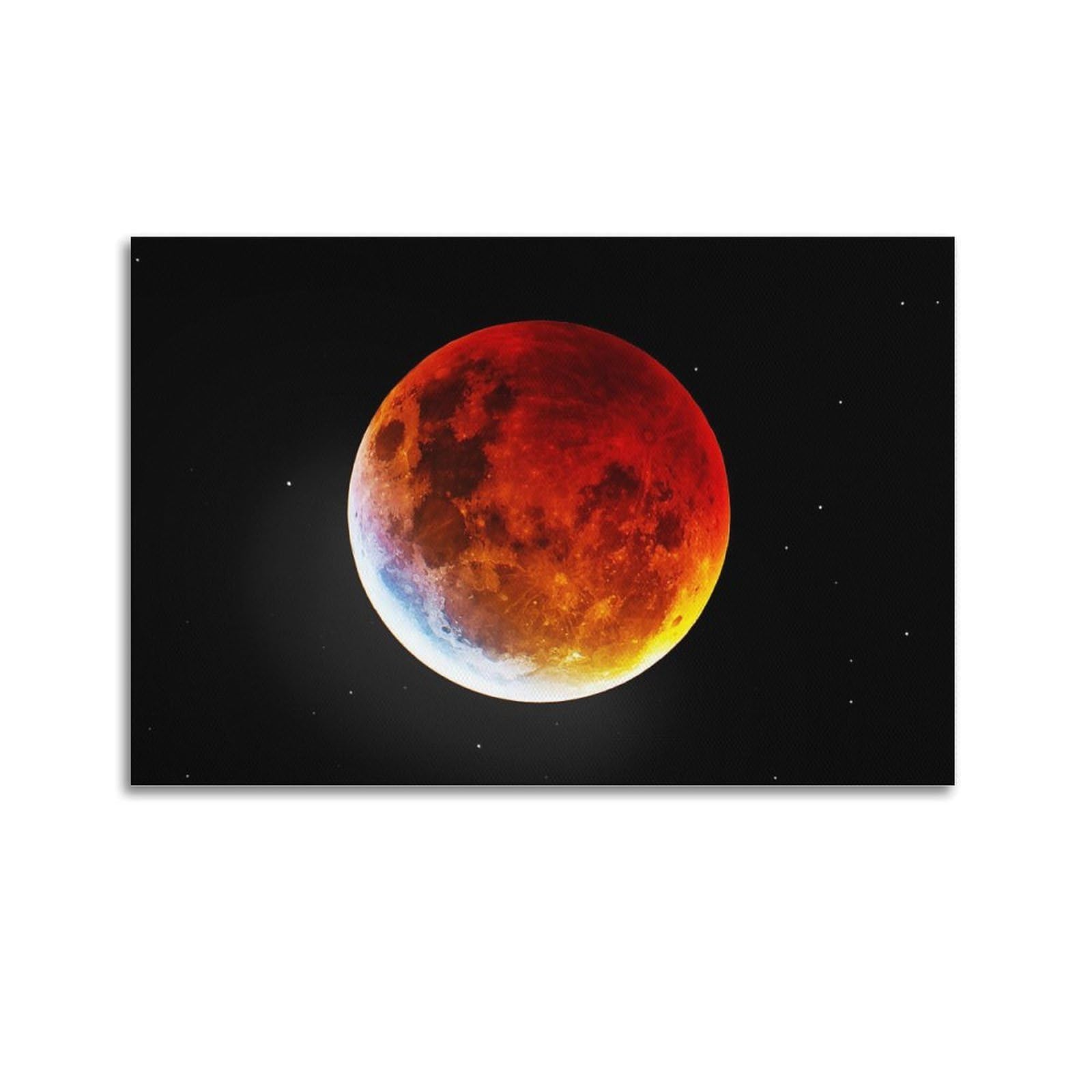 OKAHYS Blood Moon Night Planet Venus Dark Space Poster Decorative Painting Canvas Wall Artworks Picture 20x30inch(50x75cm)