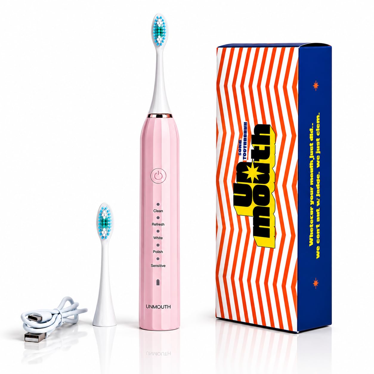 SONIC BOSS Electric Toothbrush | Sonic Deep Clean (43000 VPM), Rechargeable, 30 sec smart Timer, Dupont Bristles, Waterproof, 5 Brushing Modes, 60-Day Battery Life, Type C port (Peach)-image-16