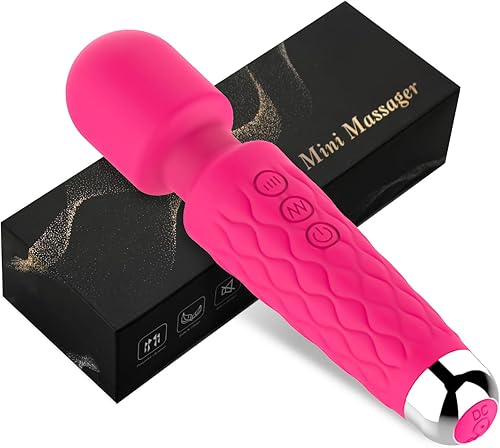 Nuevo masajeador de mano mejorado, relajación disponible para hombros, cuello y espalda (rosa)