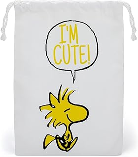 巾着袋 スヌーピー ウッドストック 小さめ 巾着ポーチ 収納ポーチ 軽量 化粧ポーチ 小物入れ ッグインポーチ おしゃれ 可愛い 雑貨収納 再利用可能 持ちやすい 通勤 通学 旅行用 男女兼用 プレゼント 25×20cm