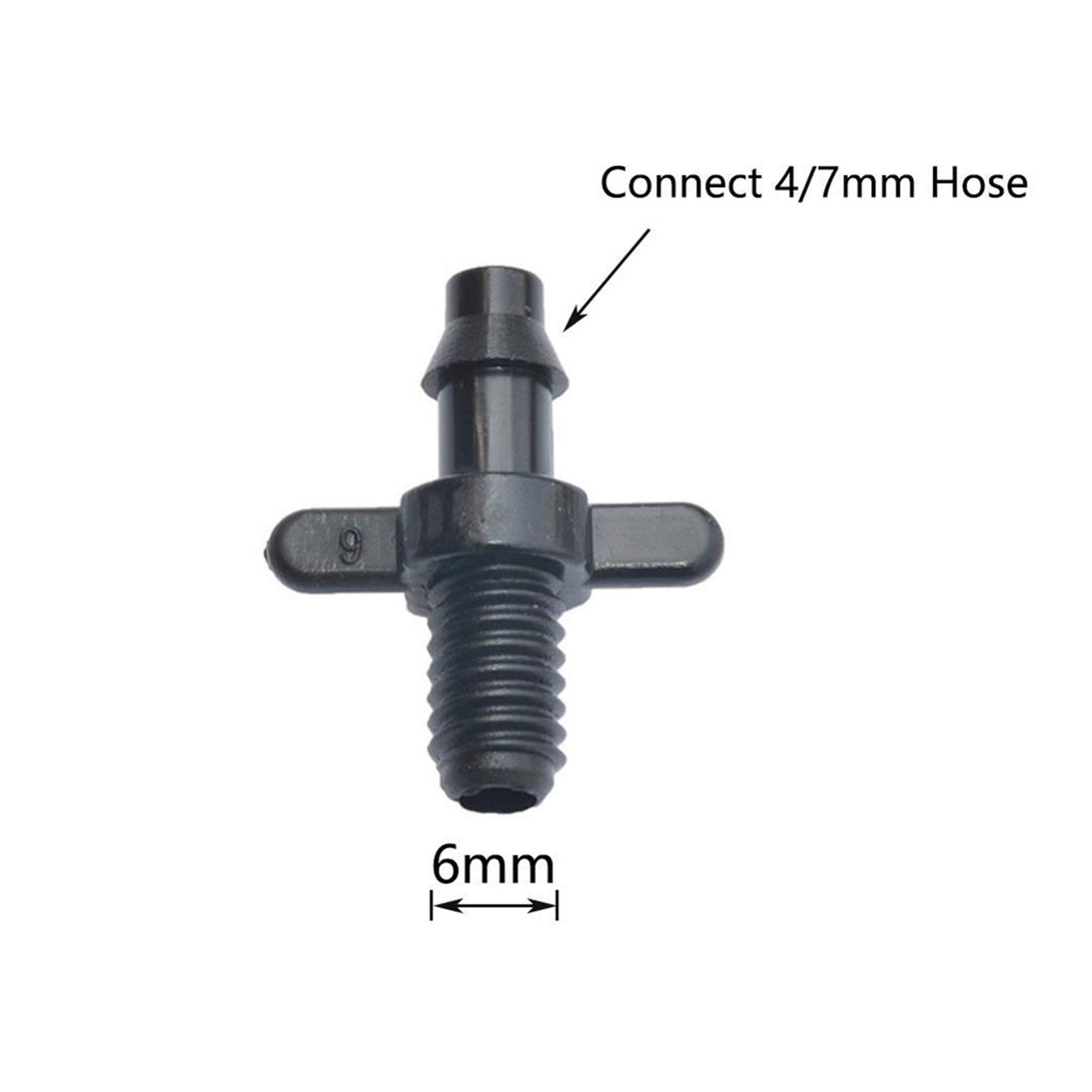 systemy nawadniające wydajne nawadnianie 50 szt. 4/7 mm gwintowane złącze 1/4" złącze do nawadniania z zadziorem 4/7 mm do nawadniania ogrodu