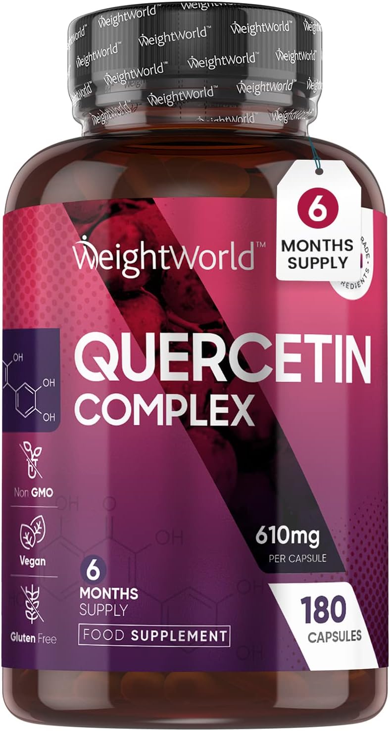 Quercetin Complex 610mg 6 Months Supply Vegan Quercetin Bromelain