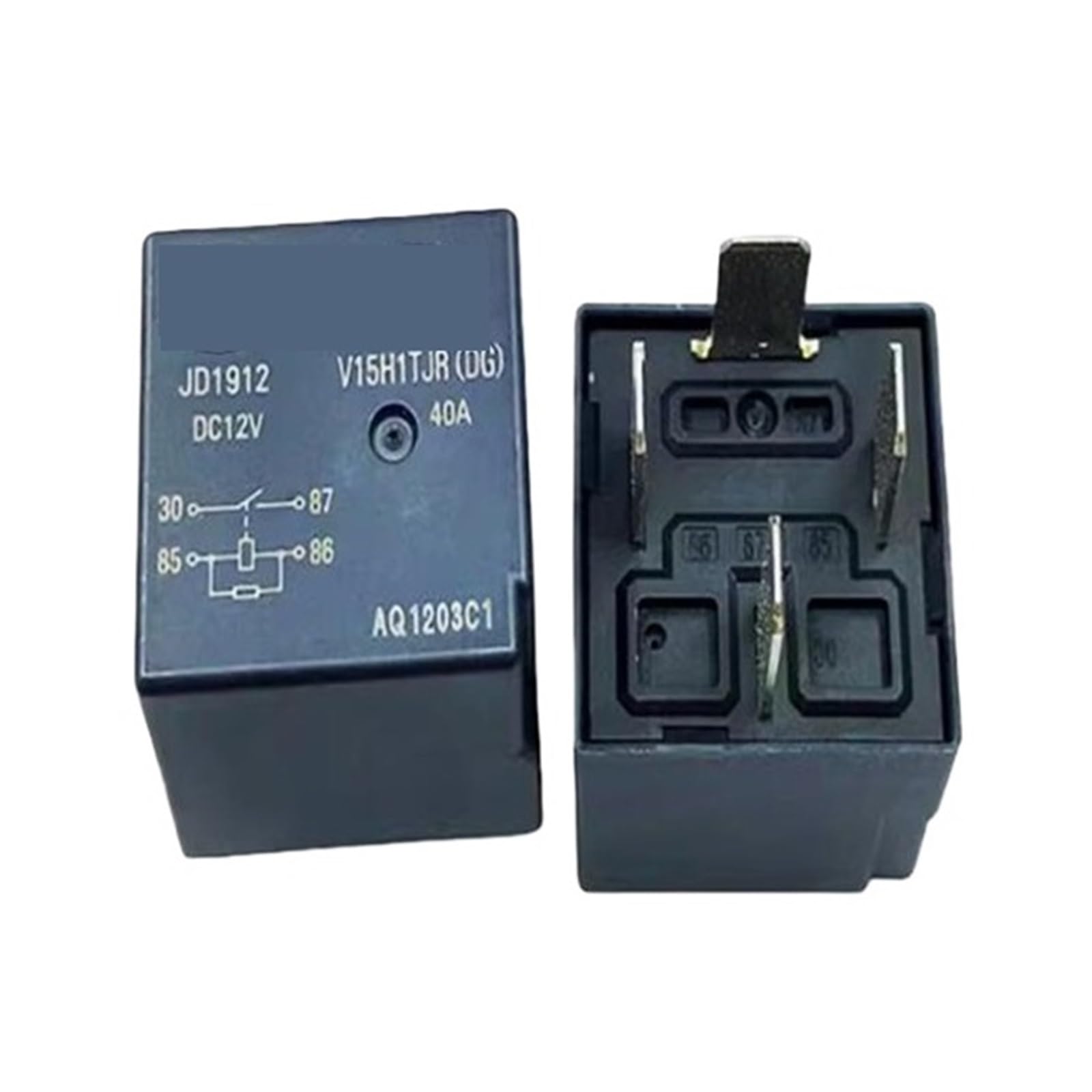 Relais 12V 40A 4PIN JD1912 V15H1TJR pour réparer les pannes de phares