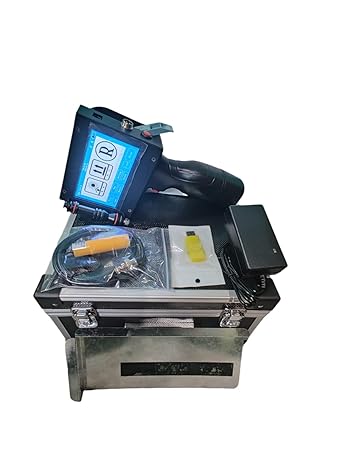 Handheld Thermal Inkjet Printer with Solvent Ink Cartridge | Mini Printer Inkjet with LED Touch Screen (Print Height of Upto 12.7mm)