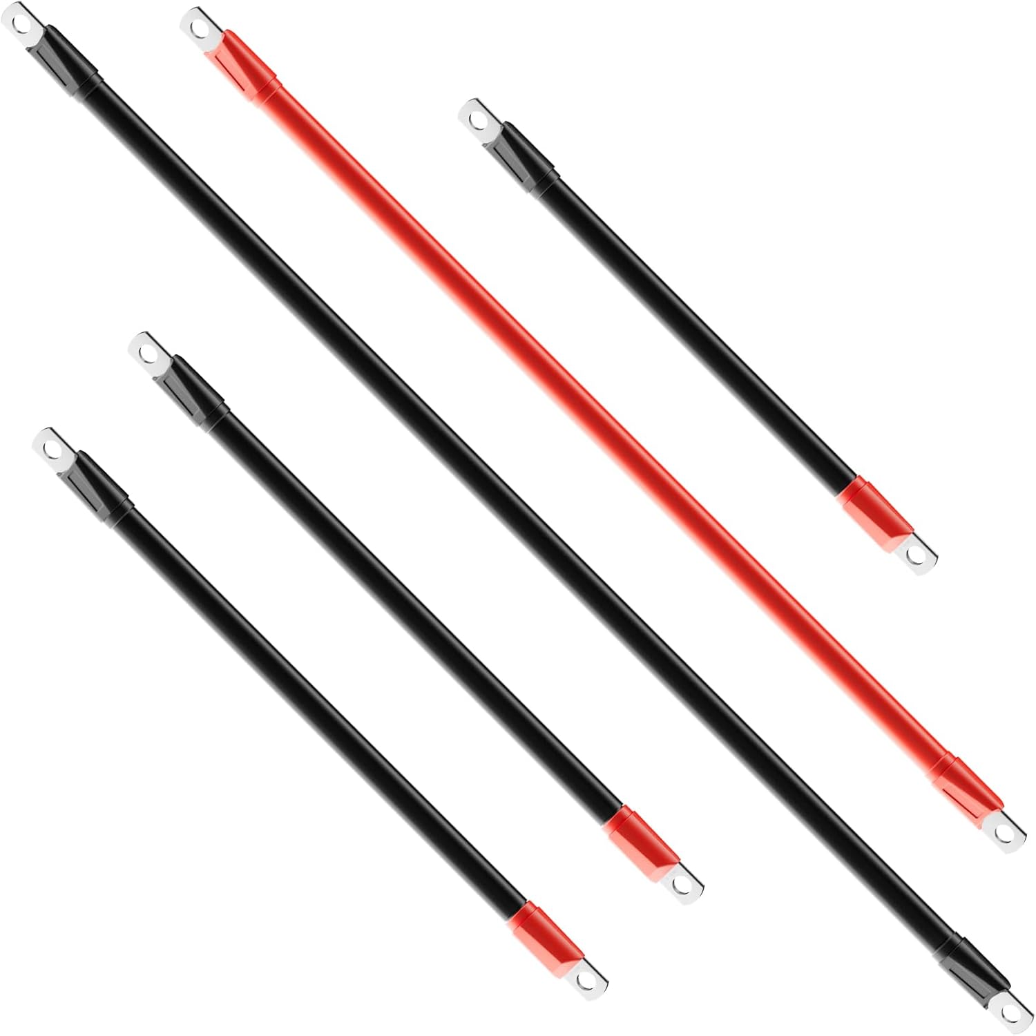 Golf Cart Battery Cables Power Wiring Kit, 2 Gauge Battery Cable for EZGO RXV Golf Carts