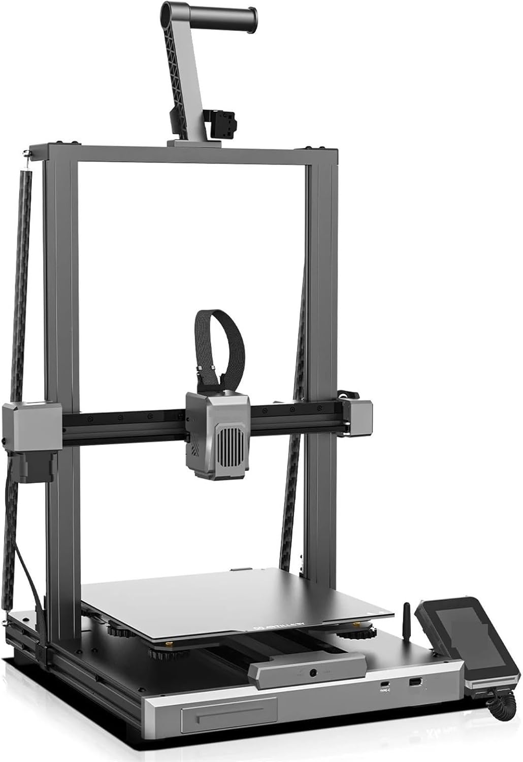 Artillery-3D Sidewinder X4 Plus 3D printer, showing the overall structure.