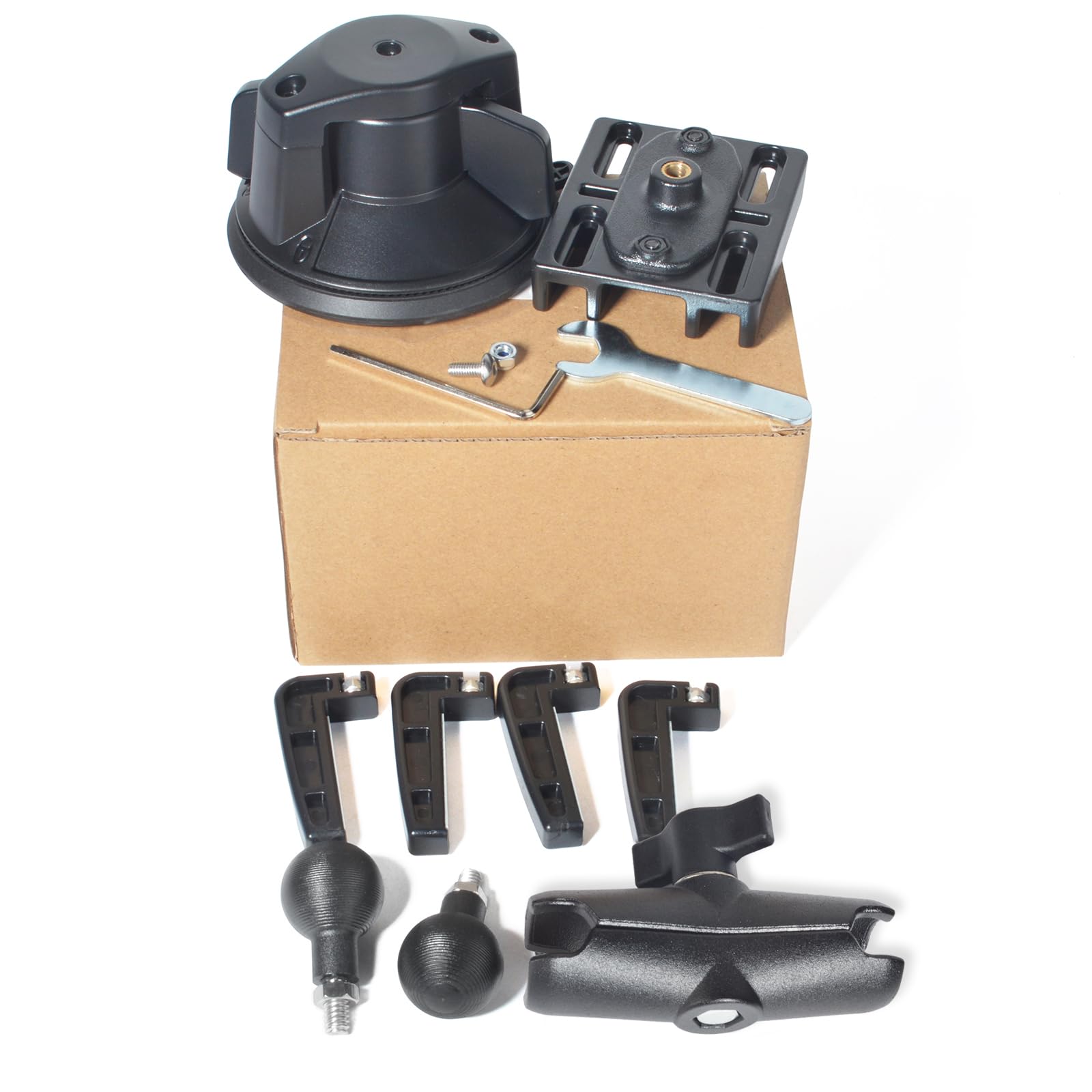 Support de Fixation Amovible pour Radio CB et Ham, Ventouse Robuste pour Tableau de Bord ou Pare-Brise