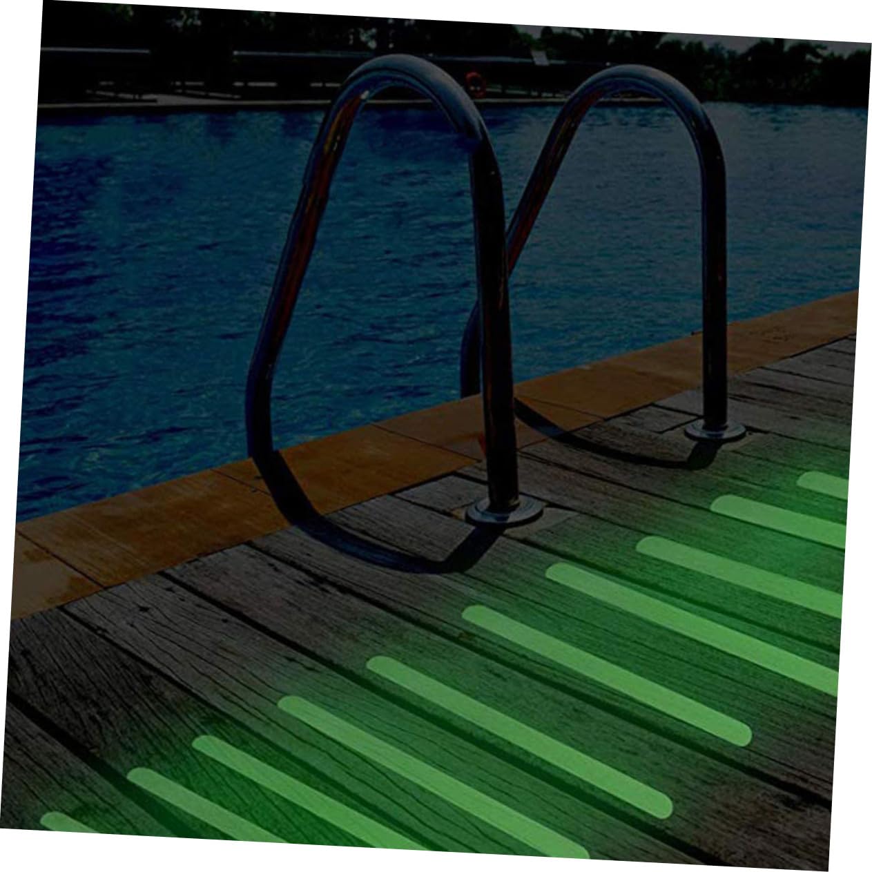 GLEAVI 240piezas Cinta Antideslizante Luminosa De Seguridad Peva De Tiras Para Escaleras y Baños Para Superficies Resbaladizas Interiores y Exteriores