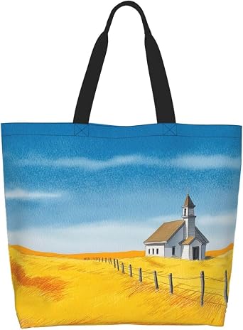 watercolor sea beach print Reusable Shoulder Bags Large Casual Tote Bag Shopping Grocery grocery bag