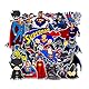 ⭐Top Aufkleber! ⭐ Set von 45 Kleine Superman und Batman Aufkleber - Comics Qualität - Vinyls Stickers Nicht Vulgär – Bomb, Superhelden, Superheld, Marvel - Anpassung, Scrapbooking, Bullet Journal