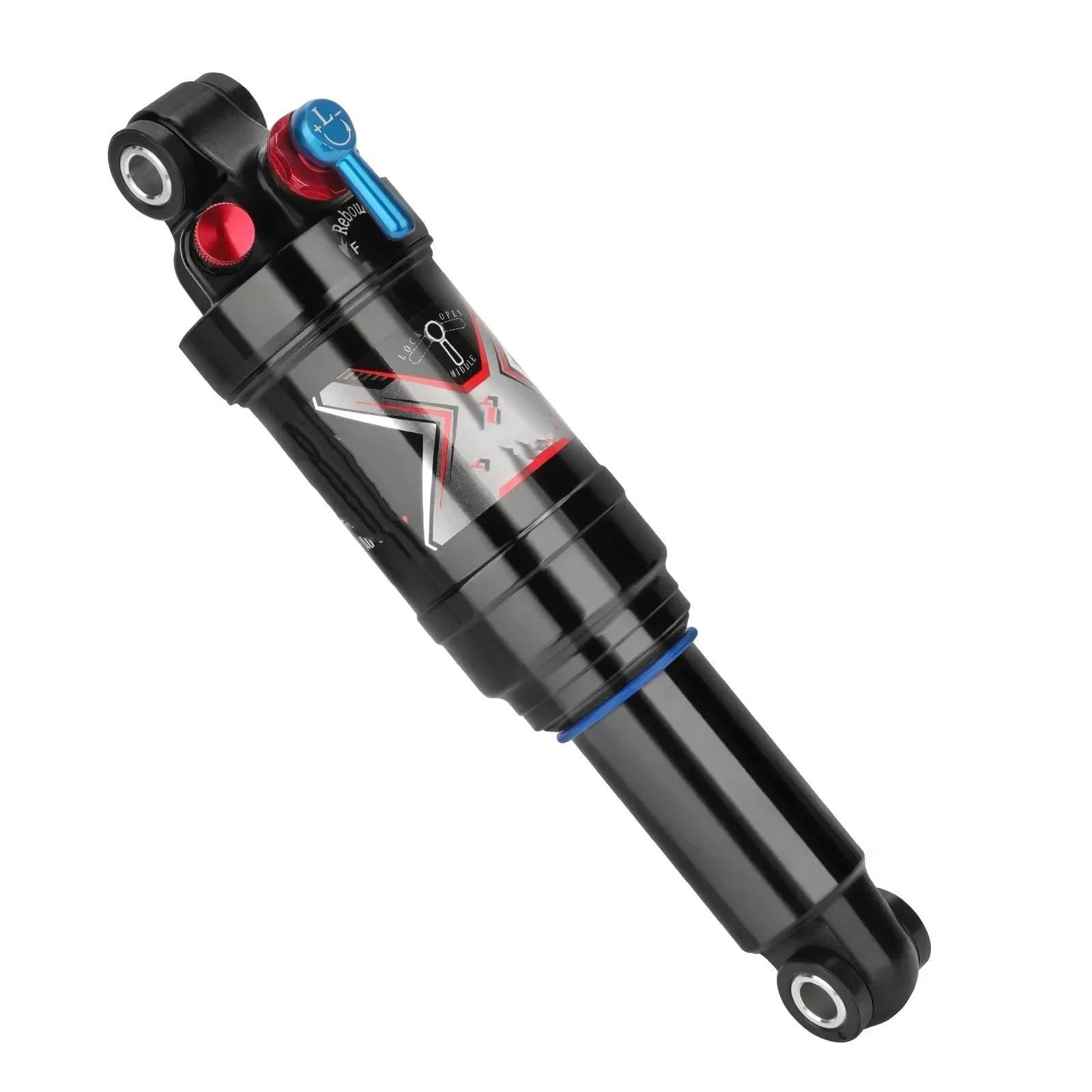 Amortiguador gas presión puntal trasero Amortiguadores Traseros Bicicleta Montaña Con Cámara Presión Aire Parte Trasera Blanda 165/190/200/210Mm/230Mm.(AO8RC 190 x50 mm)