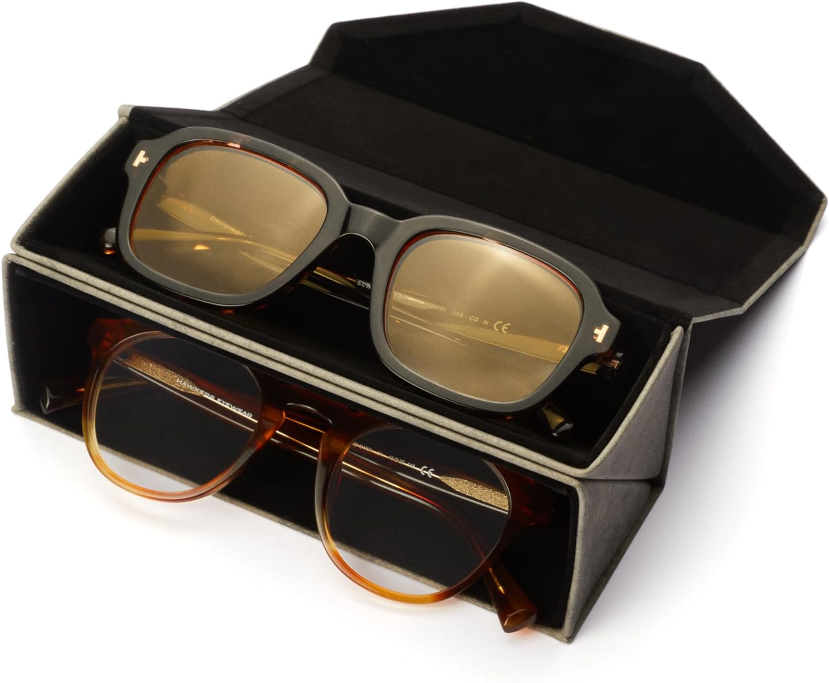 Travel Case Glasses, 2-Double Orange, One Size