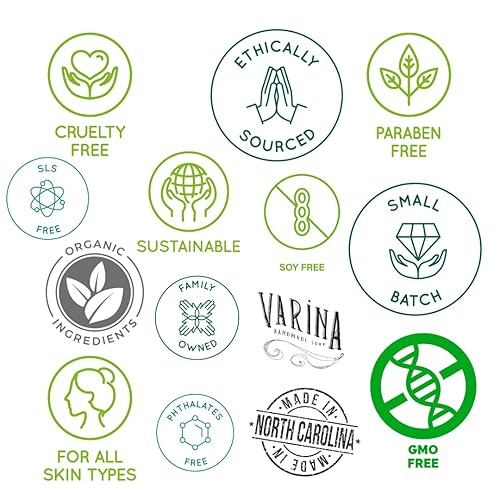 Miniatura 10 de Varina Jabón orgánico en barra de cedro cítrico y salvia, limpieza suave para pieles sensibles, aromas terrosos, paquete de 3, experimenta una piel