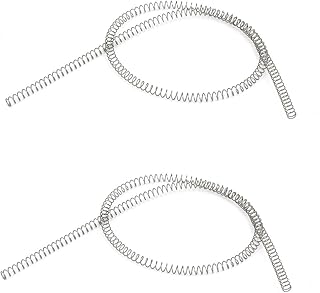 Aexit 0.3mmx3mmx305mm 304 Springs Stainless Steel Compression Springs Silver Compression Springs Tone 2pcs