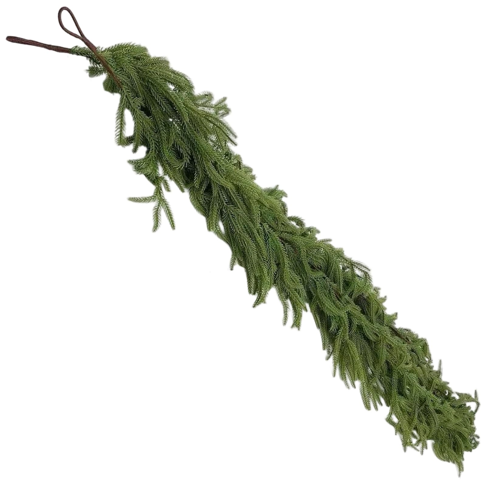 Tannenbaumgirlande Norfolk, 270 cm, naturgetreue Haptik, Kunstgirlande mit weichem PE-Material, künstliche Tannengirlande für Feiertage, Zuhause, Party, Hochzeit