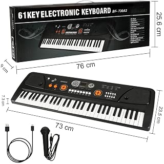 Clavier de Piano Numérique,Clavier Électronique 61 Touches Musique Clavier Portable Keyboard Piano pour Enfants Débutant… - Les Beatles, Paul McCartney, John Lennon, RIngo Starr, George Harrison Clavier de Piano Numérique,Clavier Électronique 61 Touches Musique Clavier Portable Keyboard Piano pour Enfants Débutant… – Image 3