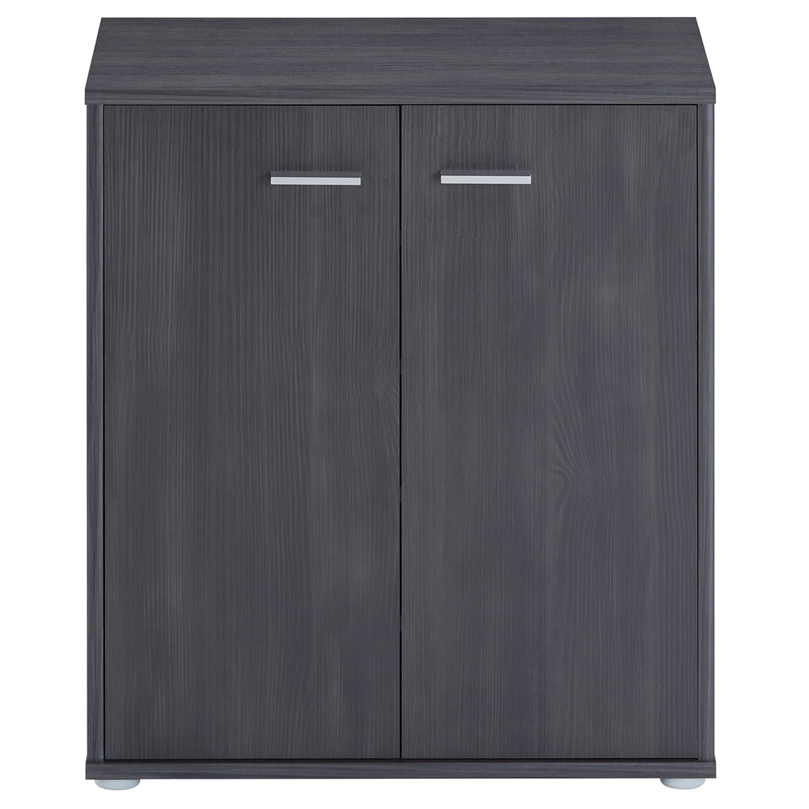 CARO-Möbel Schoenenkast Lennis, schoenencommode met 2 deuren en 4 legplanken, Sonoma eiken