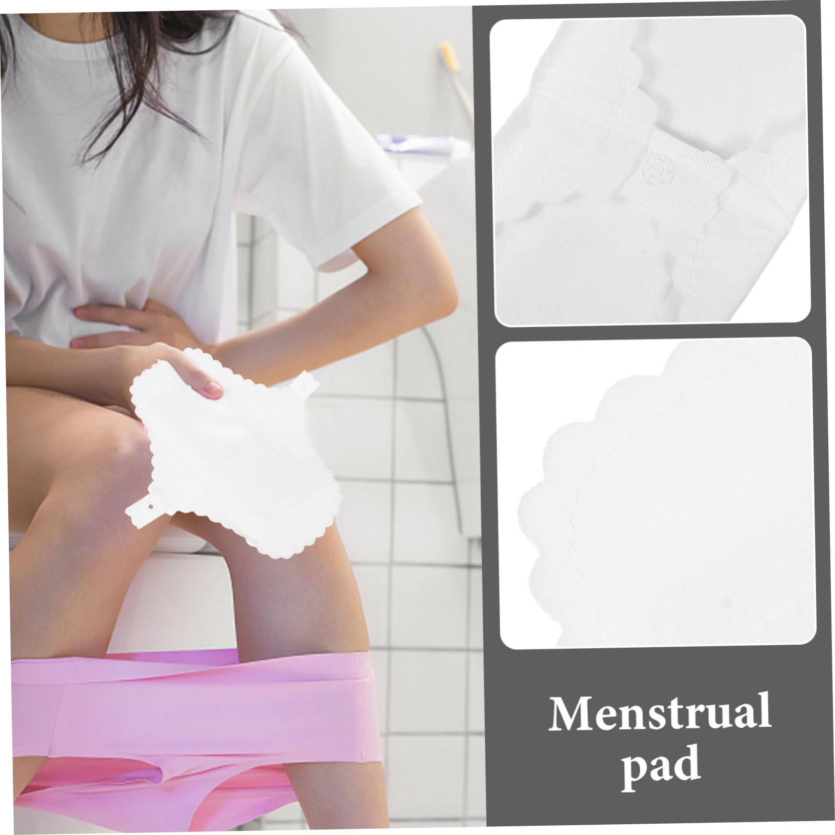 COLLBATH 30 Piezas Paño Menstrual Lavable Servilletas Sanitarias Toallas Sanitarias Almohadillas De Algodón De Época Paño Sanitario Revestimientos Paño De Algodón Impermeable