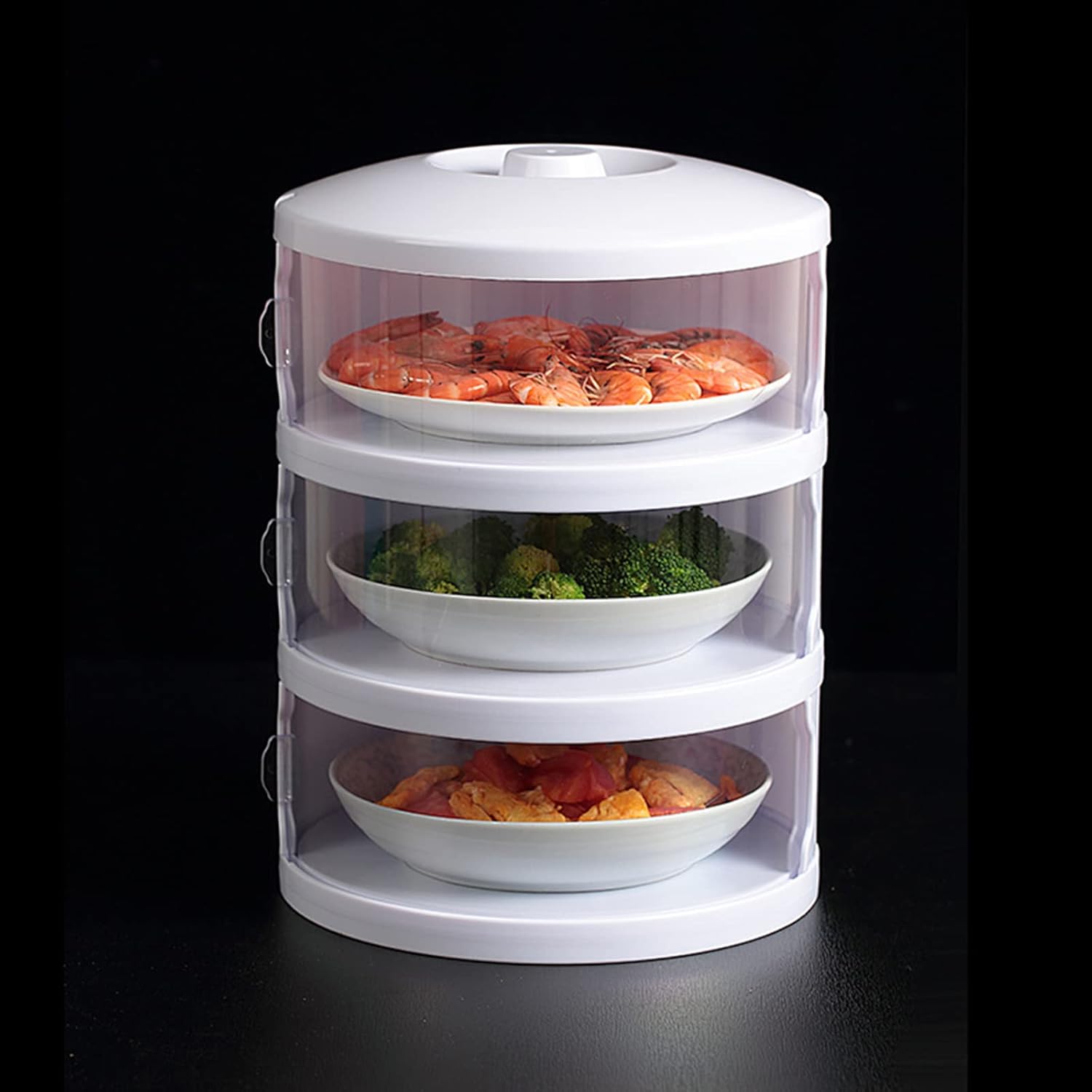 Kitchen Storage Food Cover Insulation Dust-proof Covers Multilayer Anti-flies Dining Table Leftovers Storage Organizador Protection Box Boxing Multilayer Insulated Vegetable Cover Stackable Food Box
