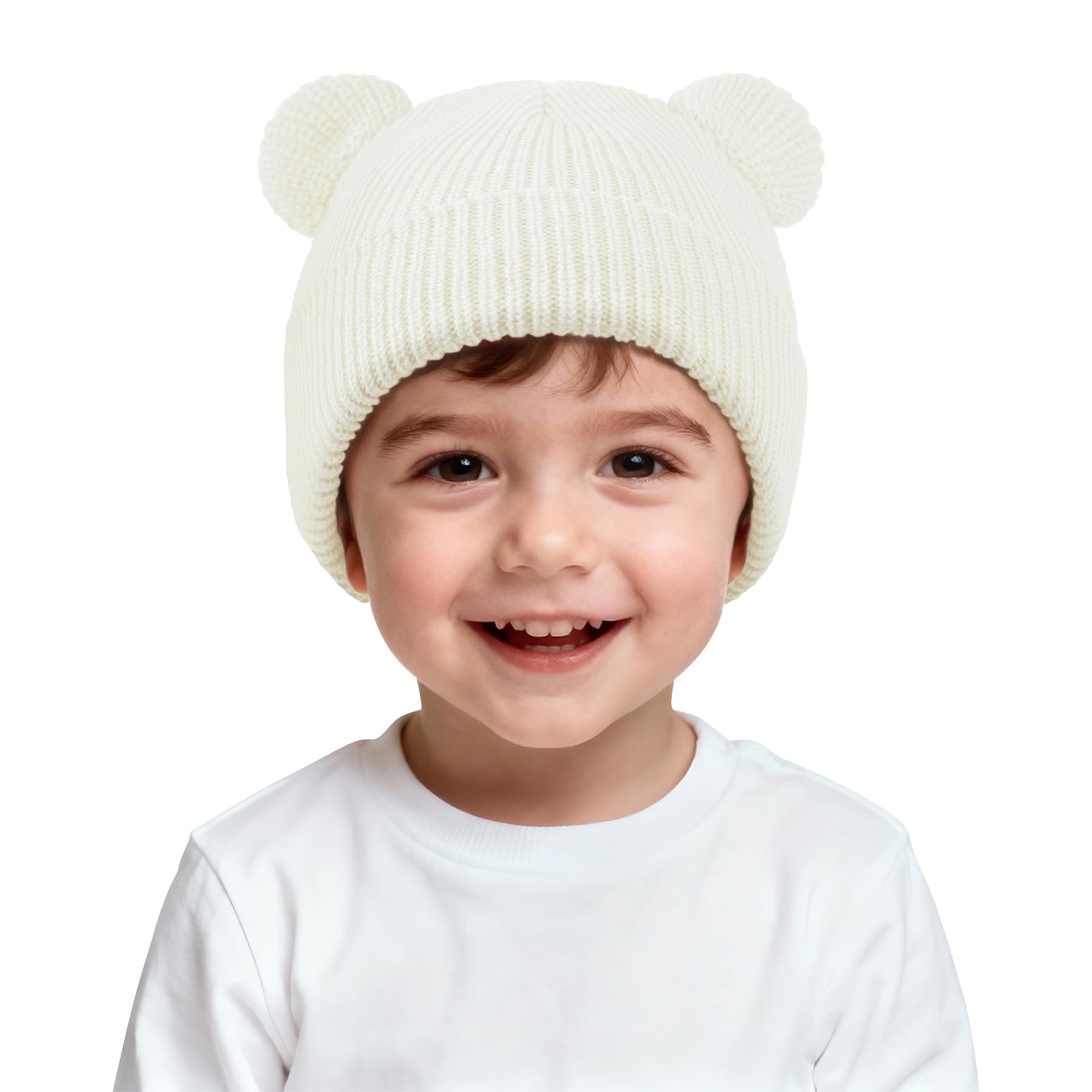 Baby Girls Boys Toddler Winter Hat with Bear Ear Infant Newborn Beanie Warm Knit Hat Skull Cap Cold Weather Outdoor