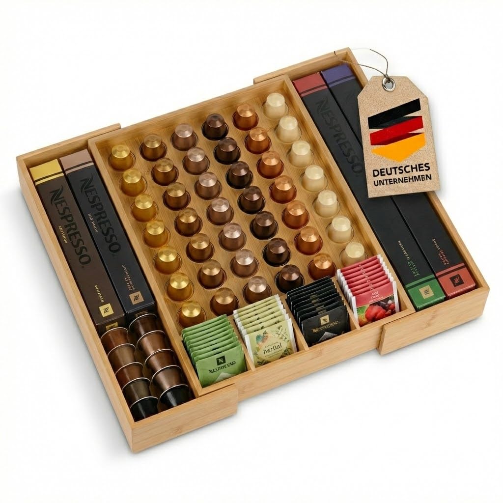 mahona Soporte para cápsulas de café, soporte para cápsulas, dispensador de cápsulas, soporte para cápsulas de café, caja de cajón, recipiente para cápsulas compatible con cápsulas Nespresso (soporte