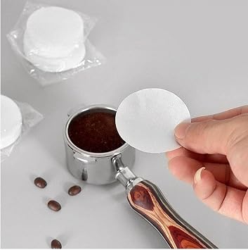 Espresso Coffee Maker Coffee Paper Filters, 53mm Espresso Filter Pack Screen, Porta Filter Paper for Espresso Machines, Set of 200