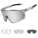 Photochromic Cycling Glasses For Men Women, Sports Sunglasses For Baseball Running Cycling HD Lens UV400 Protection 628