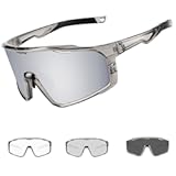 Photochromic Cycling Glasses For Men Women&comma; Sports Sunglasses For Baseball Running Cycling HD Lens UV400 Protection 628