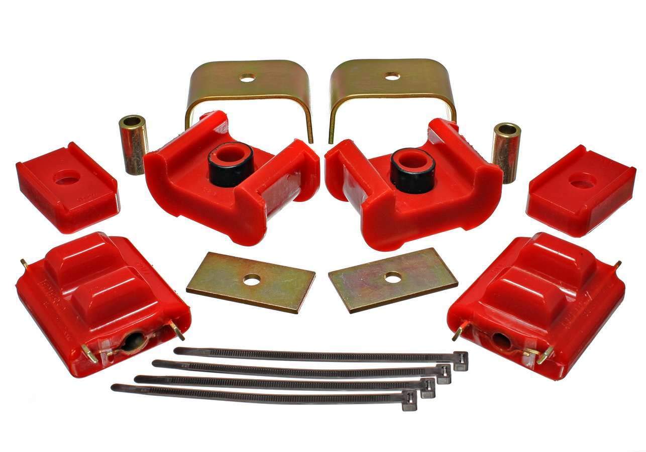 Energy Suspension 3 1124R Juego completo de soporte de motor y transmisión