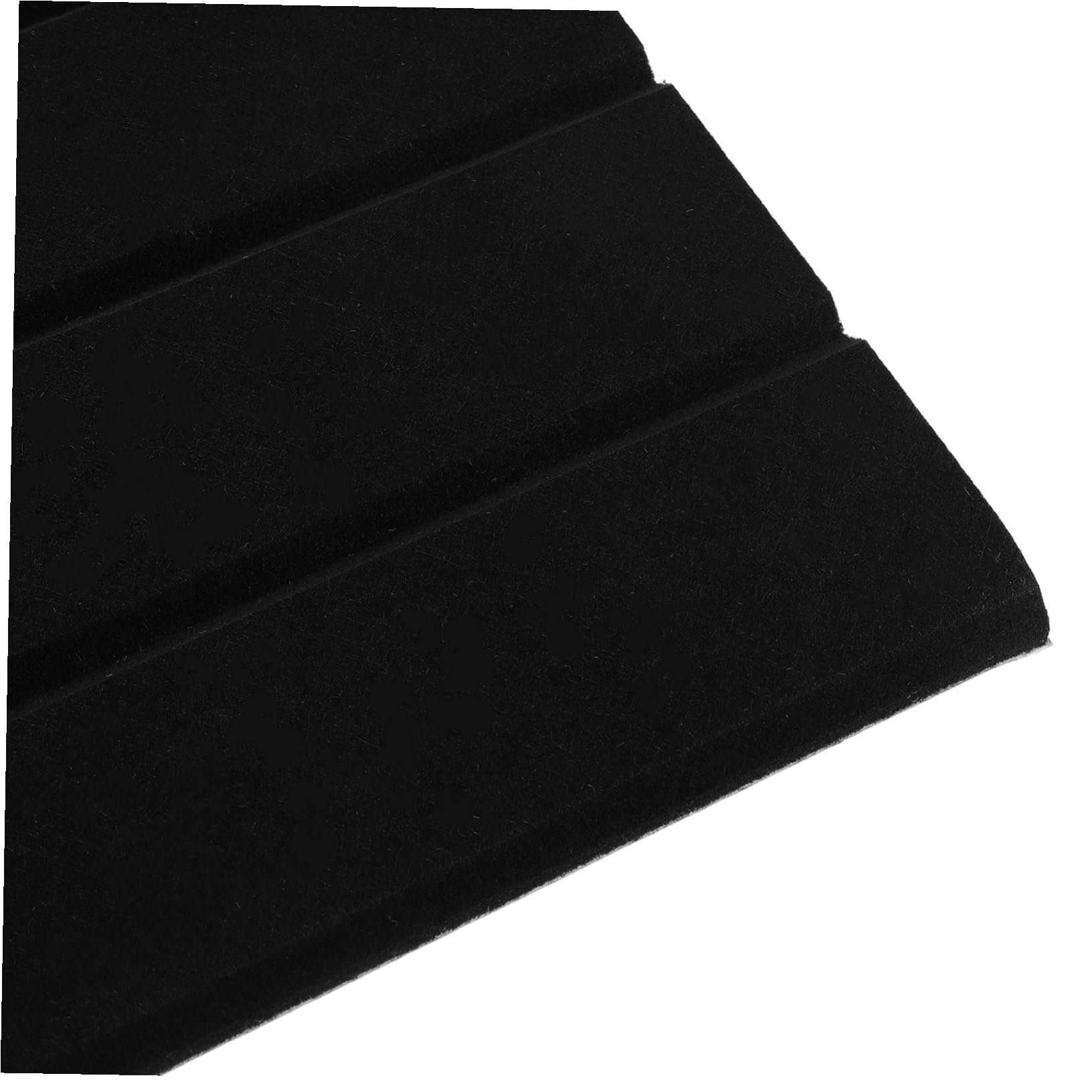 Kisangel 12 pezzi Pannelli Fonoassorbenti Autoadesivi Nero Verticale per Pareti Ufficio Studio Teatro Insonorizzanti e Decorativi con Assorbimento Sonoro Professionale