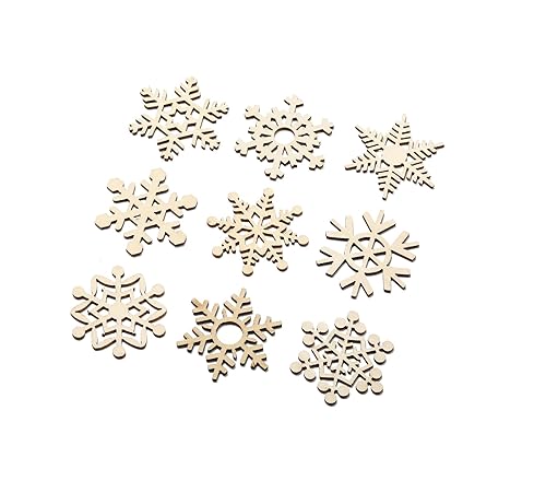 6 Packs Snowflakes-Christmas Tree Decorations,Each Pack Contains 10 Tablets， Snowflake