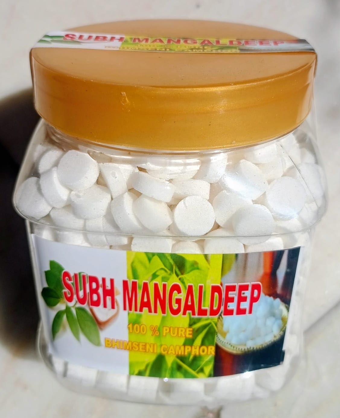 SHUBH MANGALDEEP 100% Pure Camphor Tablets 500g (Jar) Camphor | Camphor/Kapoor for Pooja, Hawan, Air Freshener | Pure & Pleasant Fragrance for Aromatheraphy & Meditation.-image-31