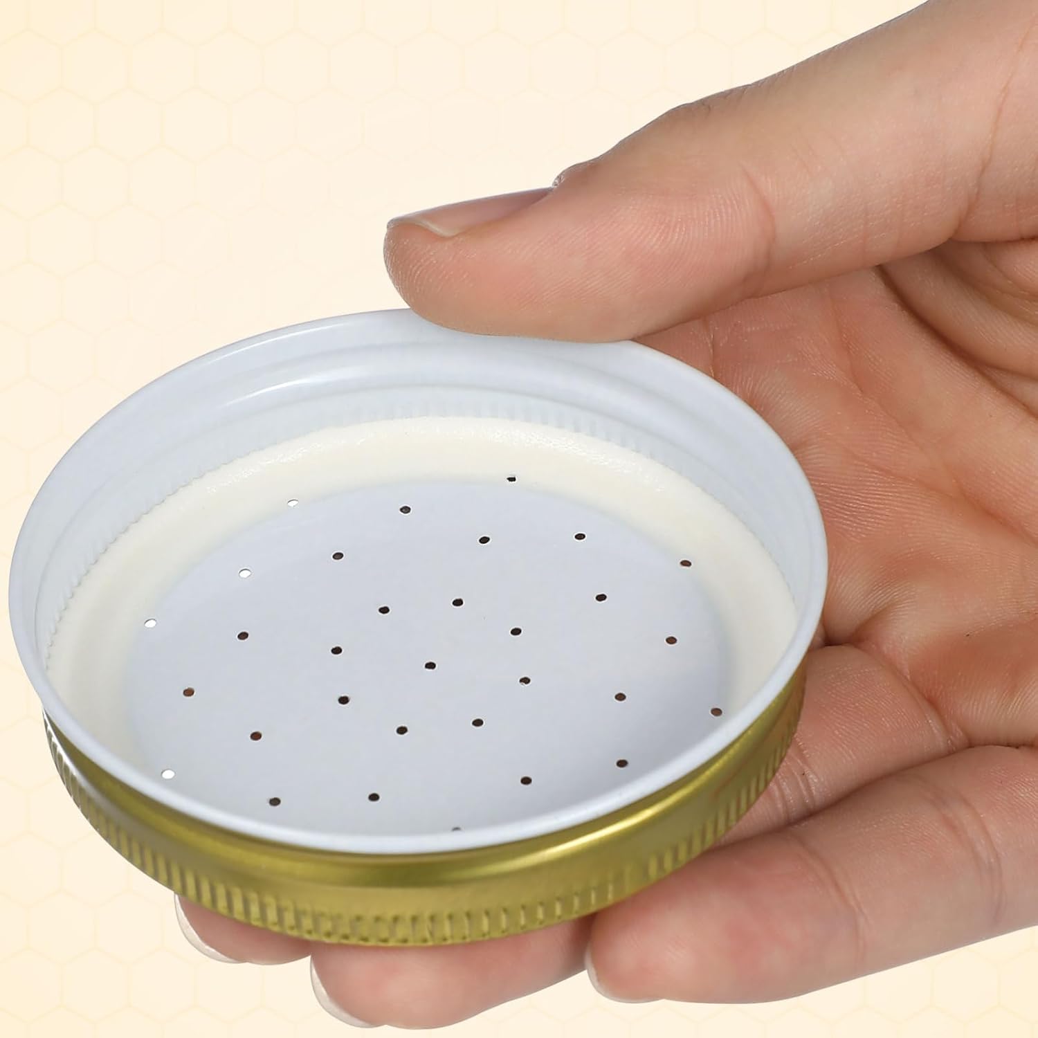 Bee Water Feeder Lid 4-Pack for Beehive Entrance Beekeeping Accessory Easy Refill Water Feeding Tool 2.87X2.87X0.59 Inches - Image 5