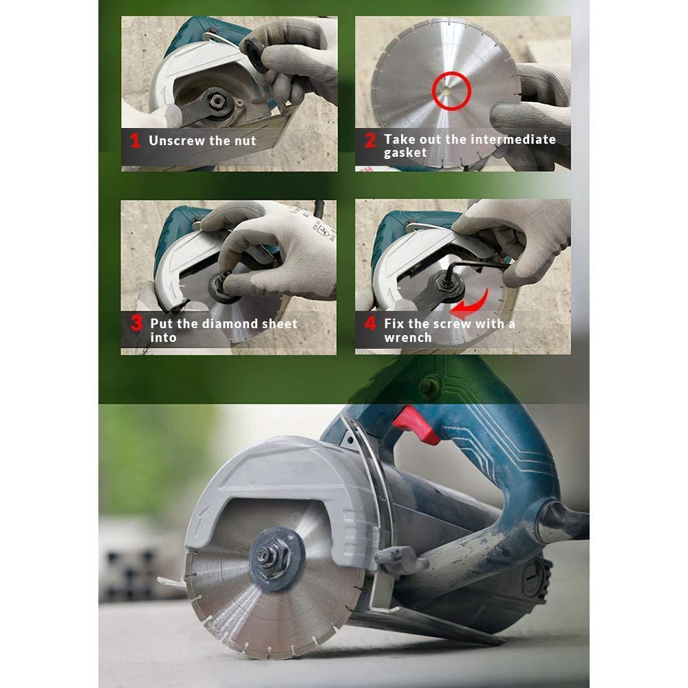 TSS - Cuchillas de diamante segmentadas para sierra eléctrica estándar de uso general secas o húmedas soldadas con láser (venta directa de fábrica)