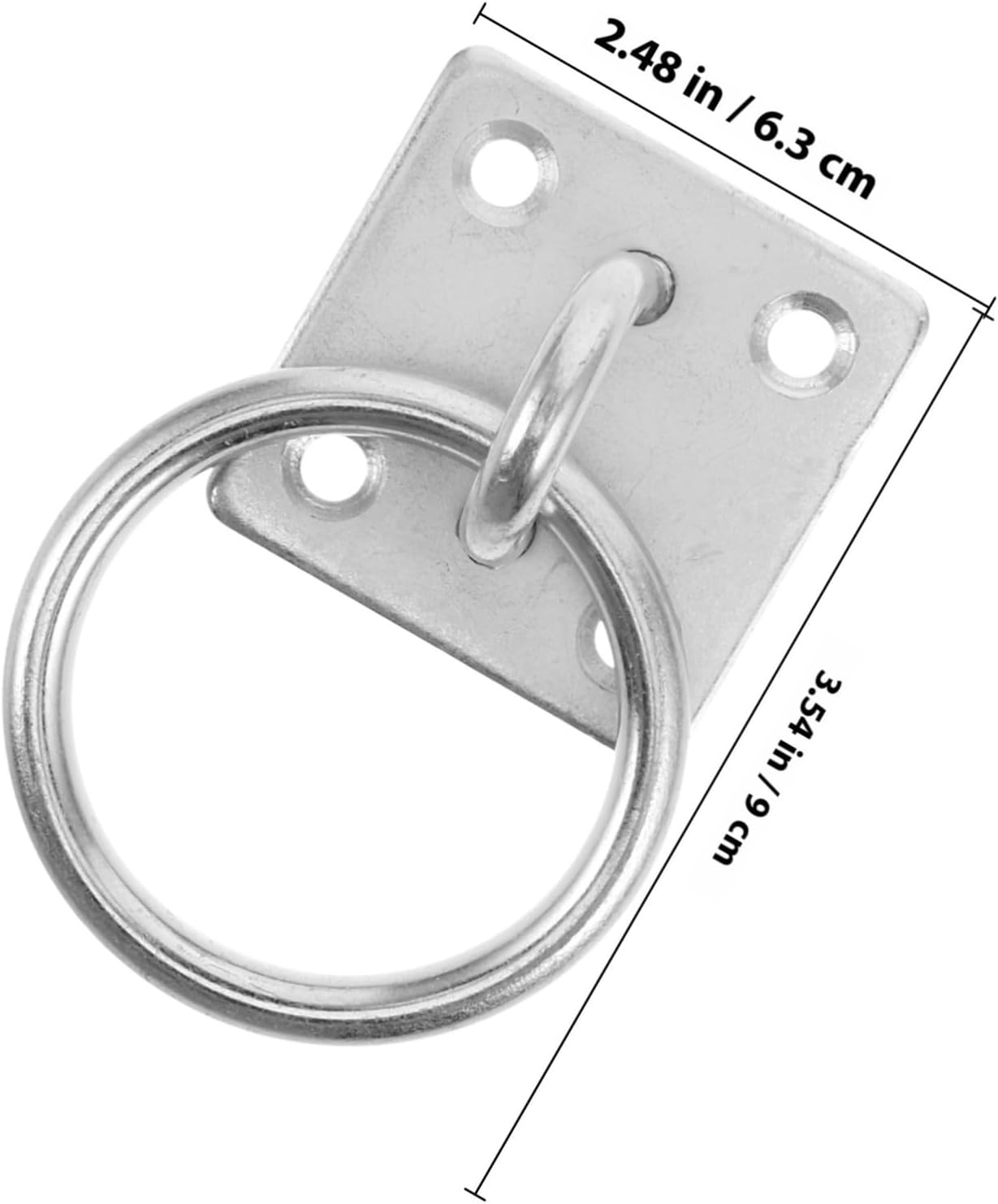 Horse Tie Ring and Block Tie Ring with Screws Heavy Duty Stall Mount Buckle for Stable and Barn Sturdy Metal for Equine Supplies and Trailer Accessories