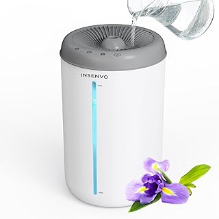 Humidifiers for Bedroom Large Room, 4.5L Air Humidifier for Plants Baby Nursery Home Office, 1.18Gal Top Fill Ultrasonic Cool Mist Humidifiers with 3 Mist Levels, Auto Shut-Off, Night Light