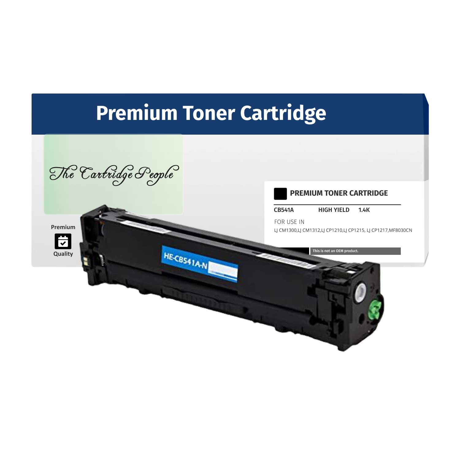 The Cartridge People Compatible 125A,CB541A, Cyan Toner, 1,400 Pages, Color LJ CM1300, Color LJ CM1312 MFP, I-SENSYS LBP-5050N, I-SENSYS MF8030CN