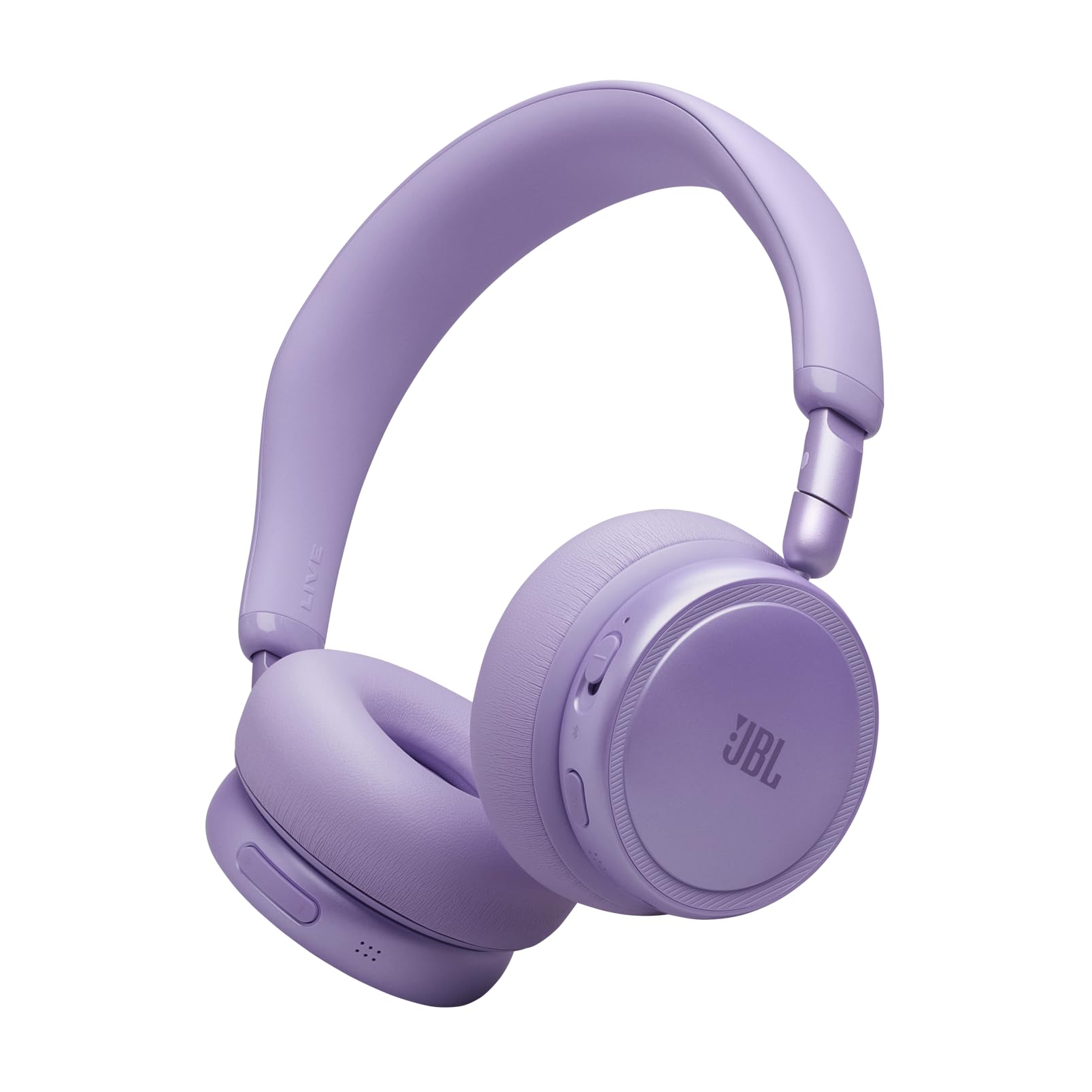 JBL Live 680NC Wireless On‑Ear Headphones with Adaptive Noise Cancelling, Bluetooth, 80 Hours Battery Life, Multipoint Connection, Purple