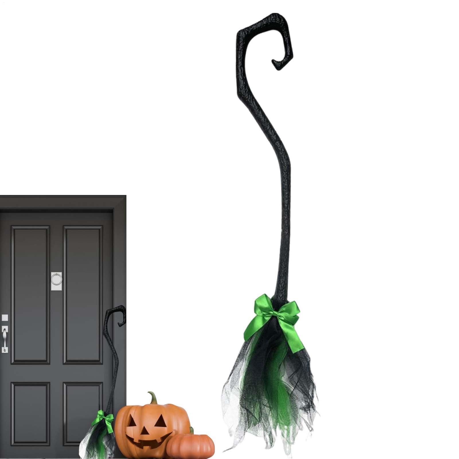 Xijobido Hexenbesen Halloween Dekoration - 94 Cm Gruselbesen Mit Schleife