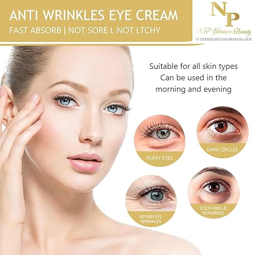 Miniatura 3 de Crema de ojos antiarrugas, absorción rápida, ingredientes naturales para ojeras, ojos hinchados y reducción de arrugas, 1.06 onzas