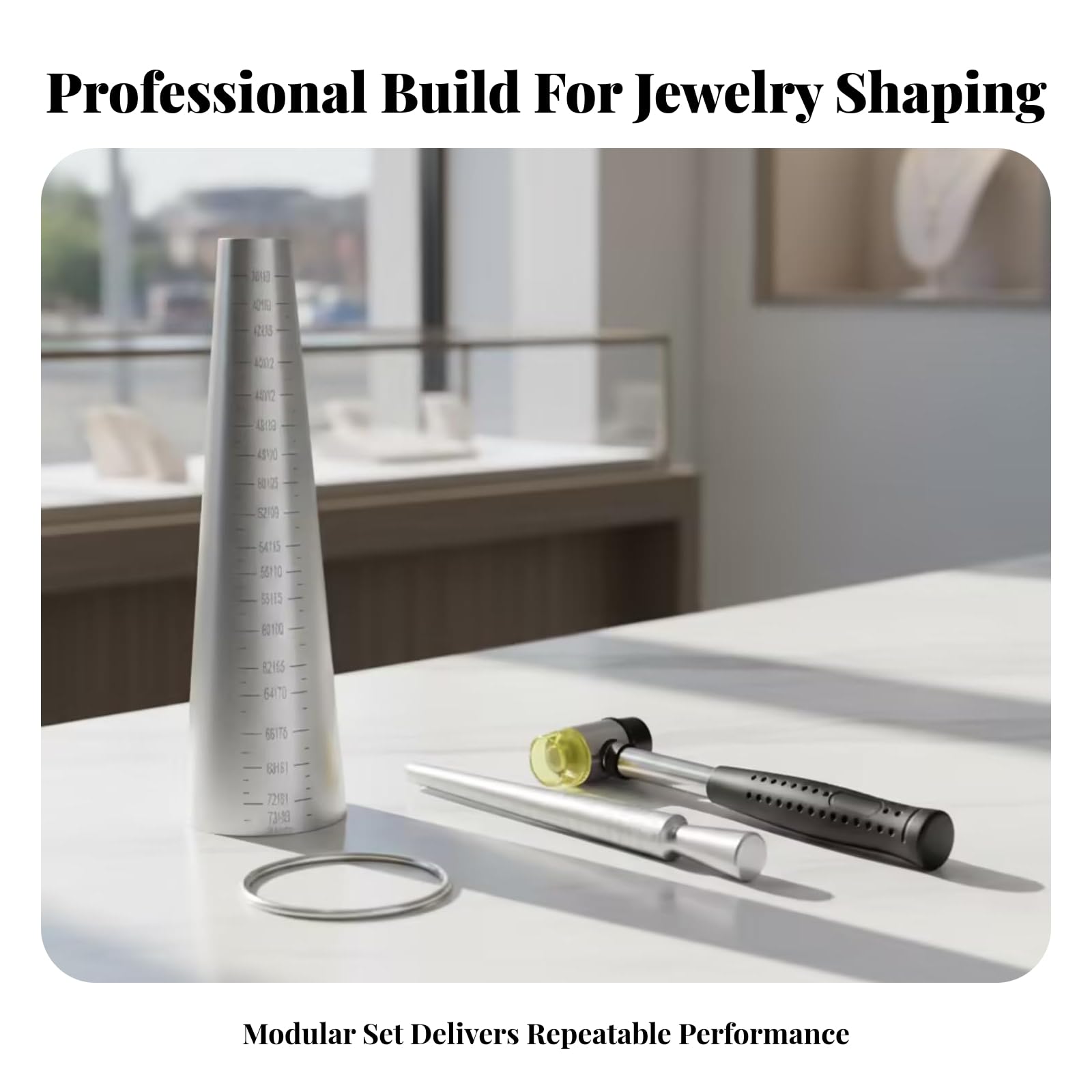 Stxdynjy Herramienta Ensanchar Anillos | Diseño puntiagudo marcado, Herramientas para Agrandar Anillos, Compacto, Kit Reparación Joyas, Joyeros,